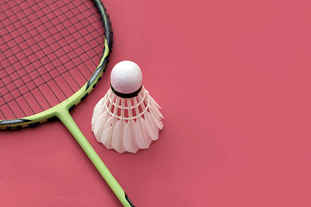 istock Badminton sport rackets and shuttlecocks 2203049008