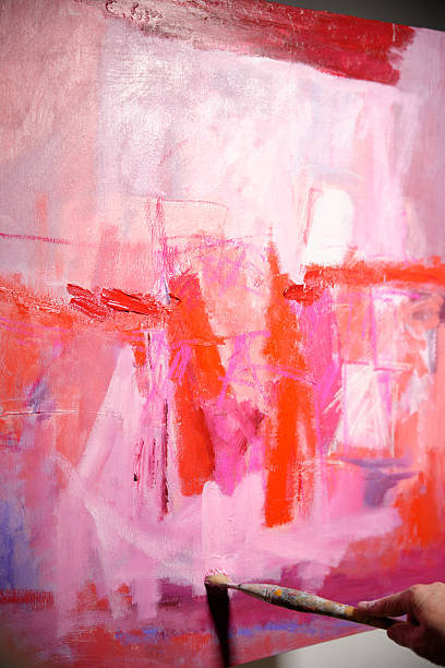 istock brush painted a picture in pink colors 2203063371