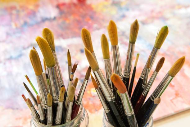 istock Activities at a day care centre for handicapped person. 2203063828