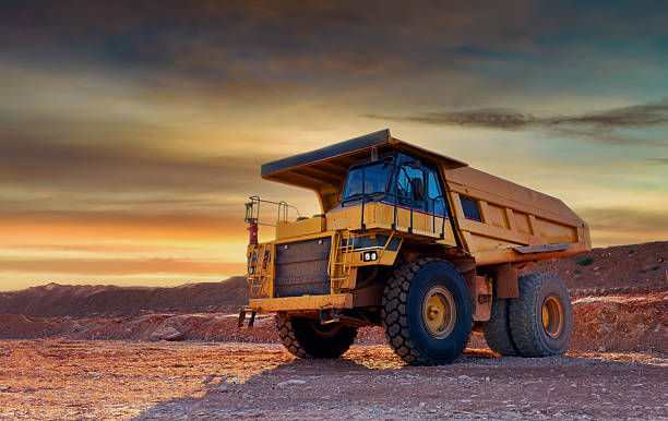 istock Mining truck in open-pit mining. Heavy machinery Construction equipment. 2203064306