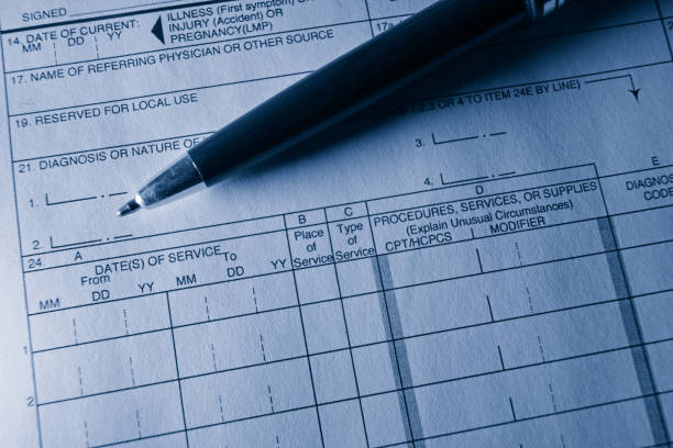 istock Blank health insurance reimbursement claim form 2203071245