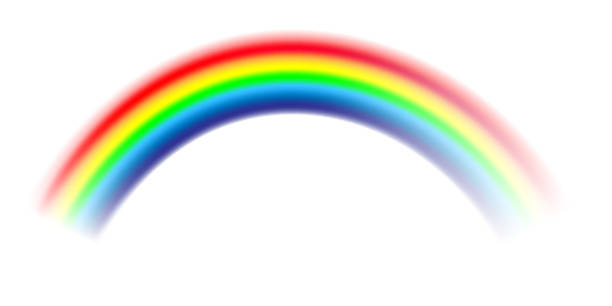 istock A bright, semi-transparent rainbow fades into a misty white background, giving an ethereal and serene feel. Perfect for fantasy and dreamy designs. 2203073769