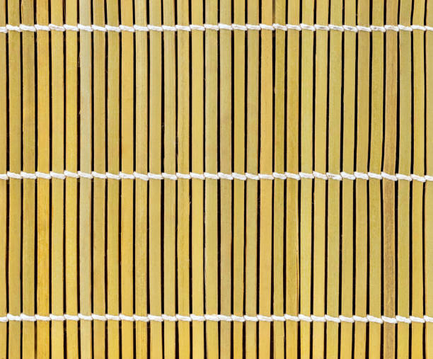 Handmade bamboo bed mat.
