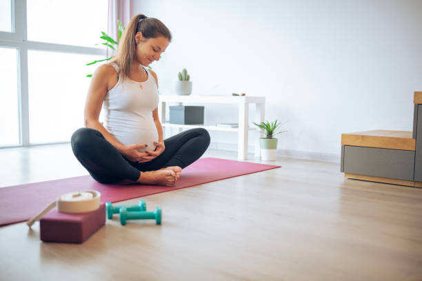 istock Peaceful mom,healthy and calm baby. 2203077608