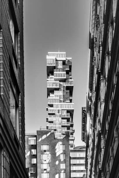modern futuristic residential tower in Manhattan