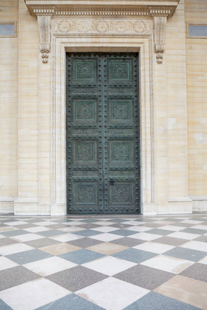 Front door to Pantheon Paris France