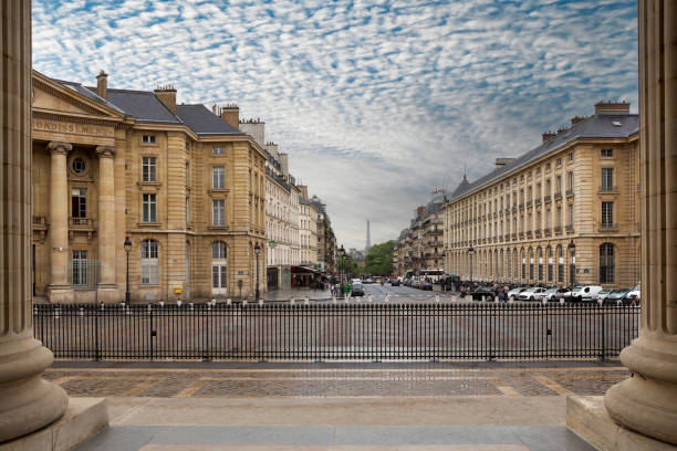 istock Paris view From The Pantheon on cloudy sky 2203085375