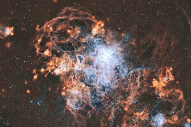 istock 2070, Tarantula Nebula from Concon, Chile. High-quality astrophotography 2203090785
