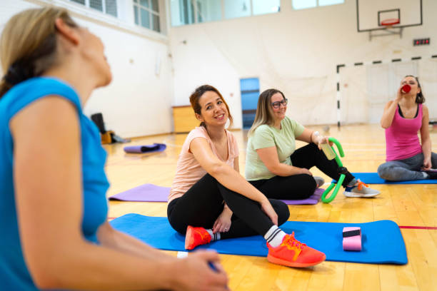 istock Chatting after our yoga class 2203098941