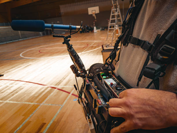 A process of capturing ambient sound inside a pavilion