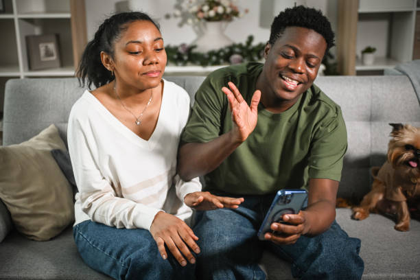 istock Young couple in a quarrel 2203108494