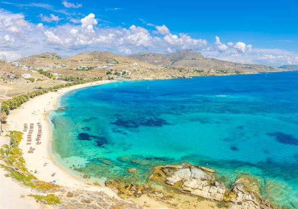istock Kalafatis beach, Mykonos island 2203115443