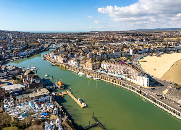 istock Aerial view of Weymouth Harbour in Dorset 2203116015