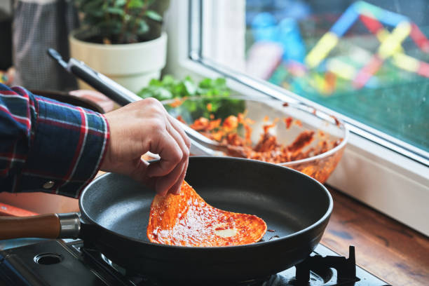 Trending Foods - Preparing Birria Tacos with Beef, Tomatoes, Chili Arbol, Chiptole and Chili Guajillo