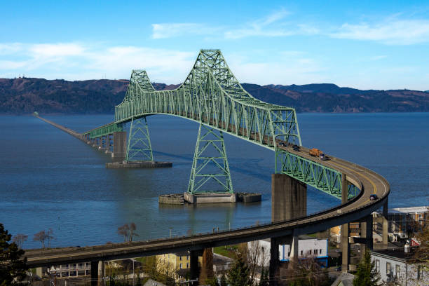 istock Astoria Oregon Columbia River Bridge With Traffic 2203123498