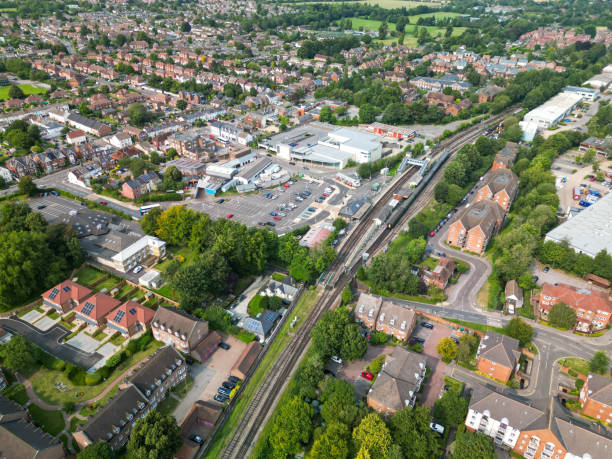 istock Aerial shot Alton Train Station UK 2203132427