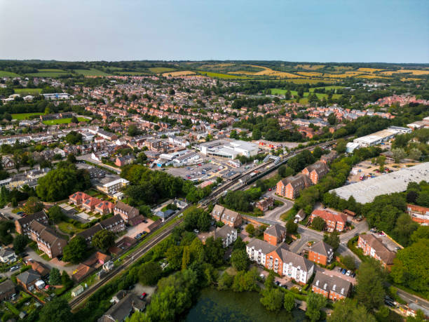 istock Aerial shot Alton Train Station UK 2203132428