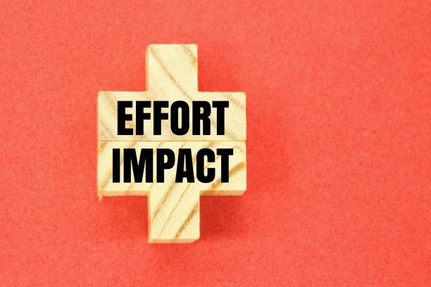istock wooden puzzle with the words effort and impact 2203136290
