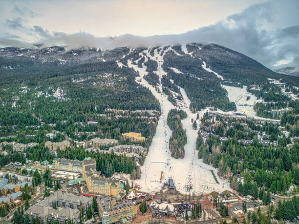 istock Aerial View Blackcomb Mountain Ski Resort Area 2203139070