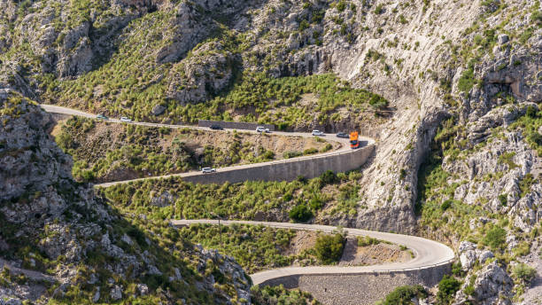 istock Winding mountain road in Serra de Tramuntana in Mallorca 2203140720