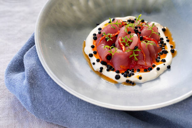 istock Tuna Sashimi with Sepia Pearls 2203143296
