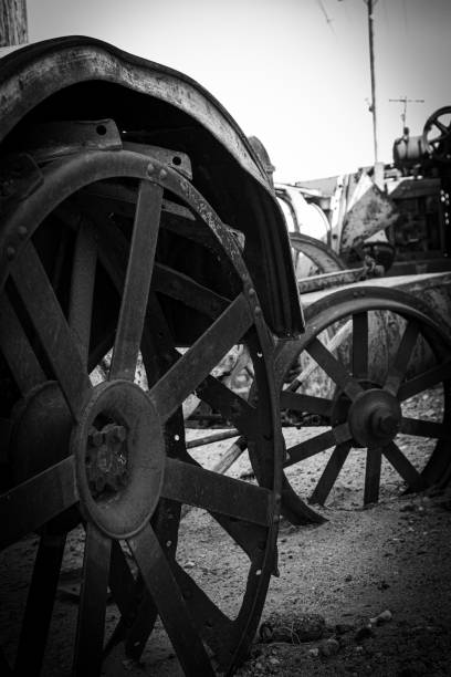 istock Steel Lug Wheels on a Tractor 1 2203154218