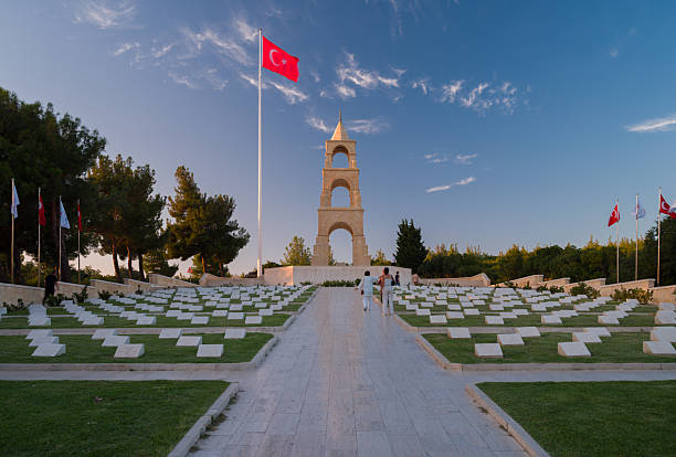 Canakkale, Turkey - 09.14.2024: Canakkale 57th Regiment martyrdom monument.
