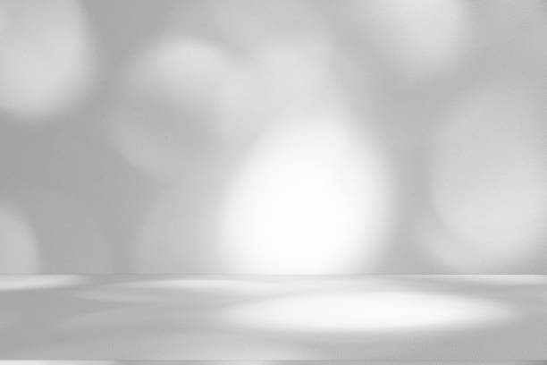 istock Wall interior background, studio and backdrops show products.with shadow from window color white . background for text insertion and presentation product 2203162256
