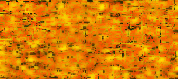 istock flickering red and gold micro-mottled mosaic Liebmann effect texture. 2203174414