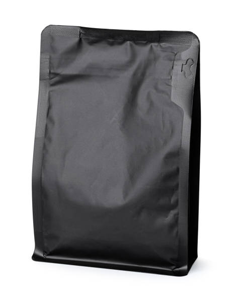 istock Gray doypack packaging with zipper and degassing valve standing up 2203174913