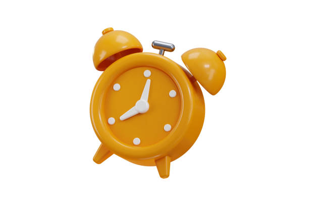 istock Alarm clock icon 3d render concept of hour timer clock, alert clock, reminder clock icon vector illustration 2203177025