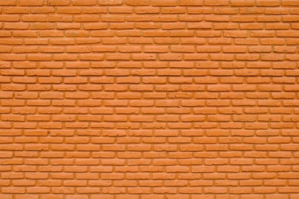 orange wall in the coffee shop