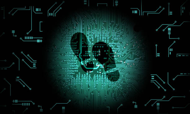 Digital footprint concept. Internet browsing history track record