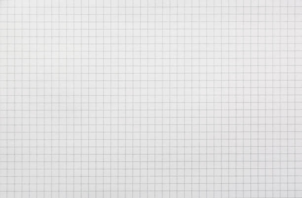 istock Close up of white sheet from a notebook in a cage. School concept. 2203184821