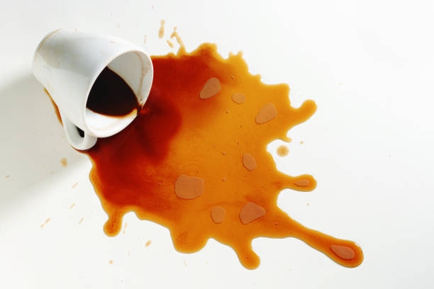 istock Spilled cup of coffee 2203187159