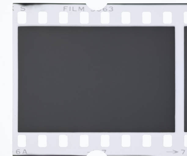 istock Blank black and white film strip 2203194559