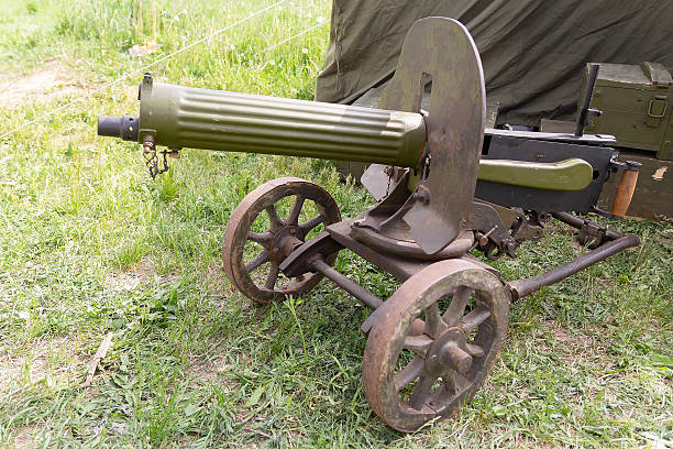 istock Maxim machine gun of of the Second World War 2203202349