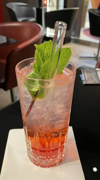 istock Refreshing cocktail with mint in a crystal glass. 2203202749