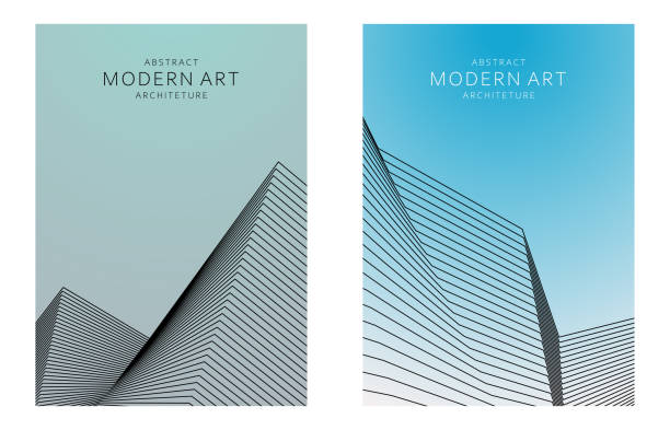 Abstract Line Art Architecture Concepts Poster Backgrounds