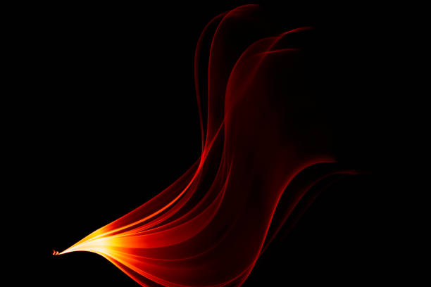 laser light. streaks of light rippling and twisting.