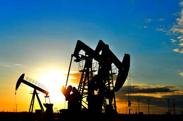 istock Oil pump industry equipment factory 2203209792