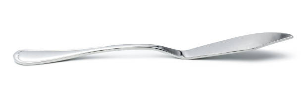 istock Stainless steel knife isolated on white background 2203221040