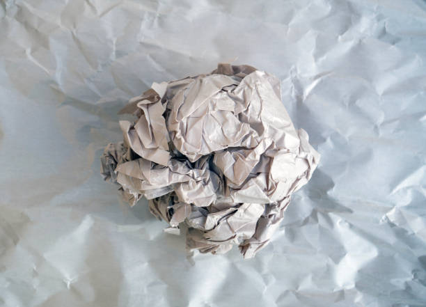 Paper waste for recycle in junkyard
