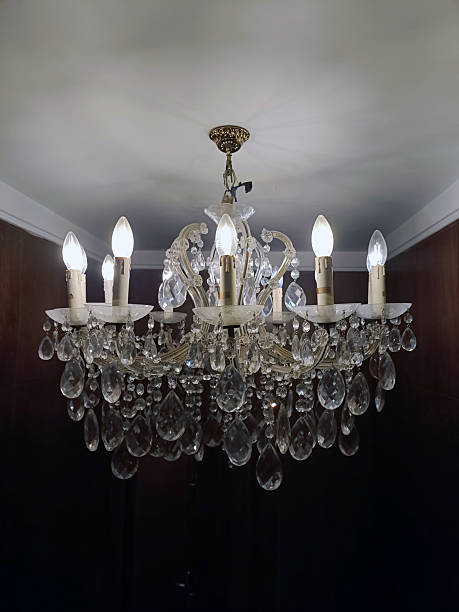 istock Vintage crystal chandelier 2203222921