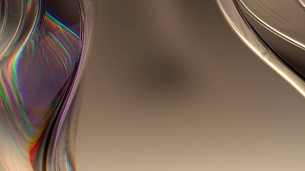 istock An abstract background featuring elegant and modern 3D rendering of warm-colored rainbow refracted light through glass, showcasing a sense of luxury and delicacy. 2203224655