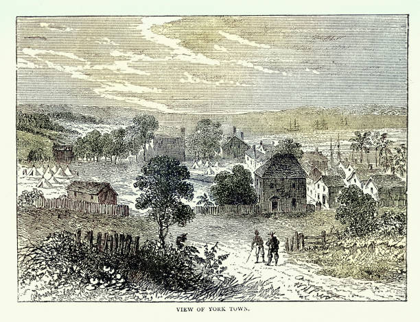 Military history,View of Yorktown, Virginia, American Revolutionary War