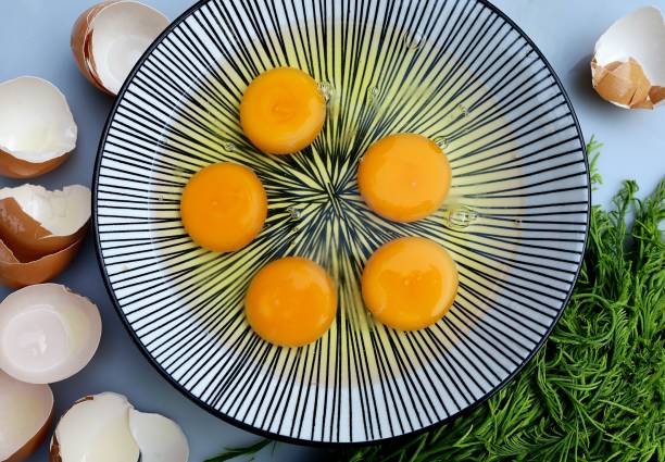Cooking vegetable omelet - food preparation.