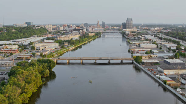 istock Grand Rapids Scenic River View With Urban Skyline 2203243670
