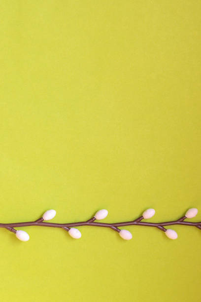 Easter Eggs, Daffodils, Pink Vase
