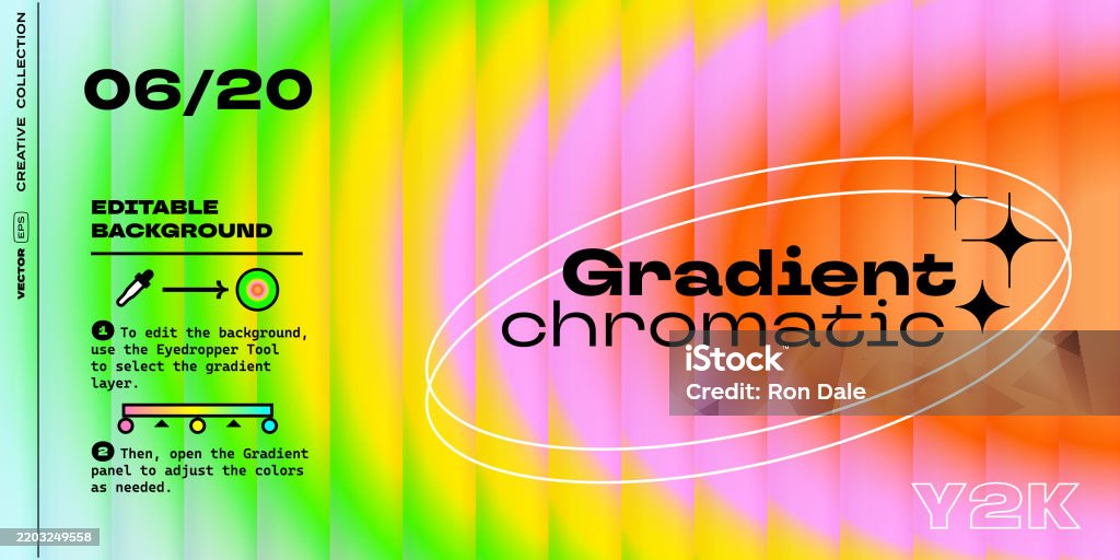 Distortion Color Map Multicolor Gradient Chromatic Aberration Background With Reeded Glass ...